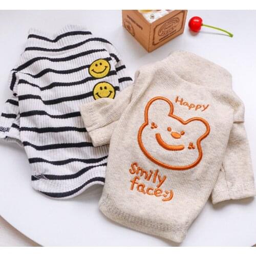 Cute Small Dog Bottomed shirt Pet Clothes for Chihuahua Shih Tzu Sweatshirt Puppy Cat Pullover Dogs Pets Clothing