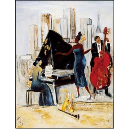 New Full Diy Diamond Painting Kit 5D Cross Stitch square Diamond Embroidery Abstract piano woman Diamond Mosaic painting Crafts