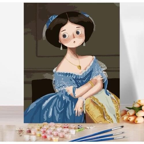 Diy Paint By Number Kit For Adults Kids Abstract Sky Painting Color Decorate The Living Room Dining Room 40x50cm Plank Frame