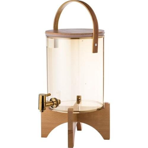 Nordic food grade glass warm water bottle easy to clean juice tank cold simple modeling household drinking function