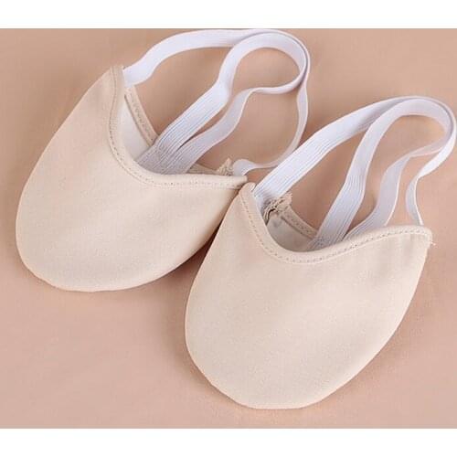 Half Length Rhythmic Gymnastics Equipment Soft Breathable Socks Knitted Sole Shoes Art Gym Child Adult Dancing Pads Insoles