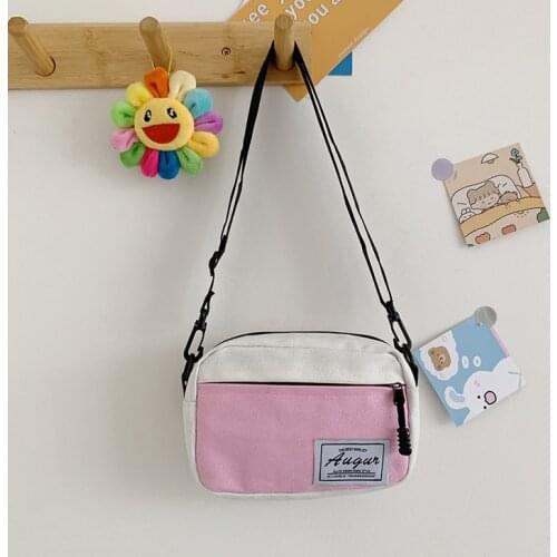 New Women Canvas Crossbody Bag Fashion Female Small Purse Cloth Shoulder Bags Students Casual Street Mini Messenger Bags