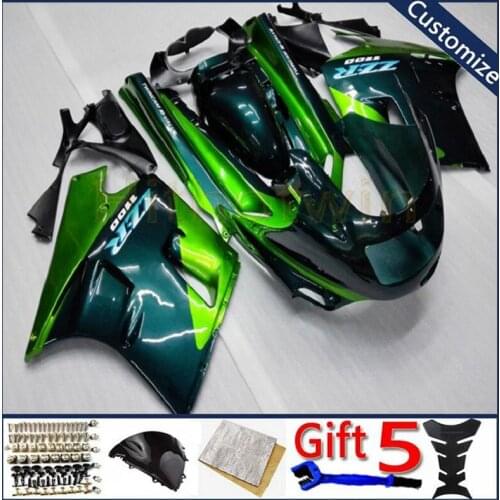 ABS Fairing For ZX11 ZZ-R1100 1990 1991 1992 1993 1994 1995 1996 1997 1998 1999 2000 2001 Body Kit motor panels green blue