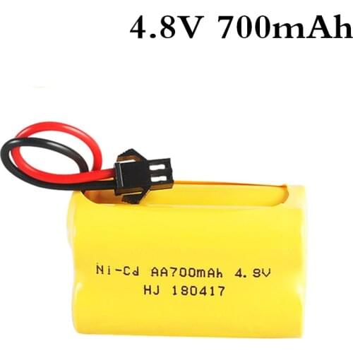 4.8v 700mah rechargeable ni-cd battery for remote control toys electric car 4.8v nicd ni cd battery pack RC boat model car toy