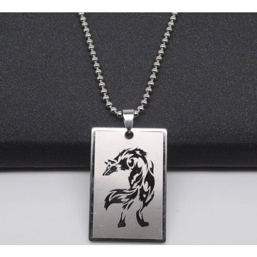 Stainless Steel Pendant Titanium Diy Jewelry Male Female Women Men Necklace Charms Wolf Gun Anchor Dragon Sword Skull Bat Totem