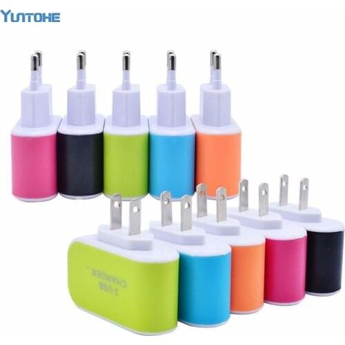 Portable Usb Charger Quick Charge 5V 3A 3 Port Mobile Charger Fast Charging Usb Wall Charger For iphone For Xiaomi For Samsung
