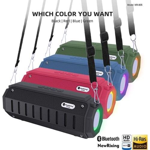 Portable Wireless Bluetooth Speaker Subwoofer Outdoor Mini Colorful Lights Gift Card Mini Radio Support Fm TF Card