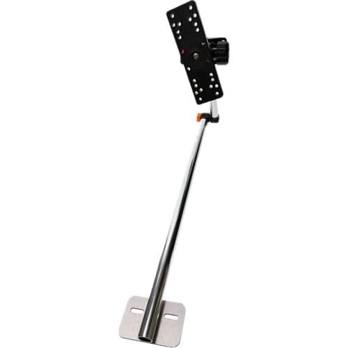Adjustable Electronic Fish Finder Mount Base Fish Finder Bracket With Long Arm For Kayak Ice Fishing Boat