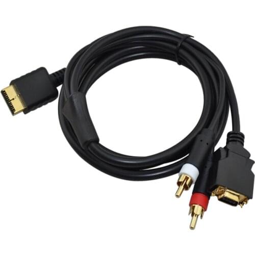 Ruitroliker 10Pcs 1.8M/6FT HDTV D-Video D-Terminal AV Cable for PS2/PS3