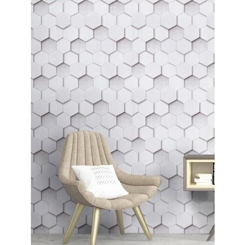 Peel and Stick Geometric Pattern Wallpaper Grey Vinyl Self Adhesive Wall Paper Design for Walls Bathroom Bedroom Home Decor