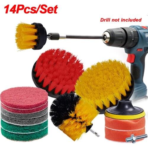Power Scrubber Brush Electric Drill Brush Scrub Pads Grout Power Drills Scrubber Cleaning Brushes Tub Cleaner Tools Kit