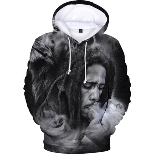 Bob Marley Hoodie 3D Streetwear Men Women Harajuku Clothing Fashion Pullover 3D Print Long Sleeve Sweatshirt Kids Hoodies Coats