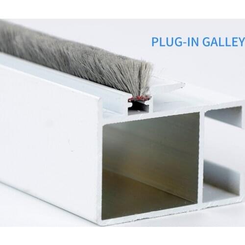 2M Elastic straight hair sealing strip Door Groove Nylon Pile Brush Seal dustproof weatherstrip window light gap filler blocker