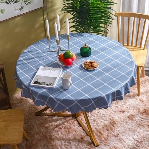 Large Grid Pattern PVC Tablecloth Waterproof, Oil-proof And Scald-proof Nordic Disposable Plastic Tablecloth Picnic table Cloth