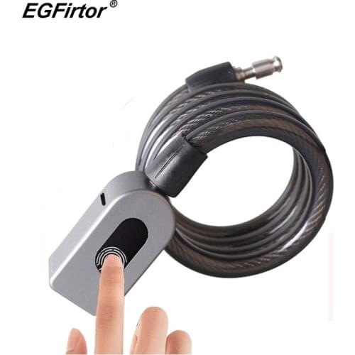 Fingerprint Bicycle Lock Smart Anti-thief Bike Lock Keyless USB Charge IP65 Waterproof Long Standby Time Electric Bike Lock