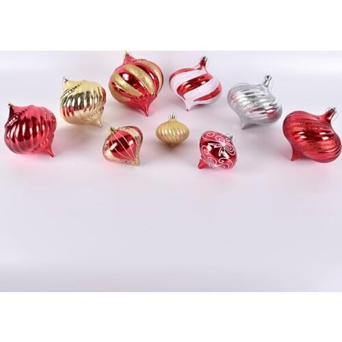 2021 Christmas decorations painted onion shaped ball Christmas tree decoration farmhouse Christmas fall decorations for home