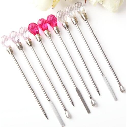 3Pcs Muddler Poke Needle Spoon Tool Set For Beads Professional Silicone UV Resin Mold Epoxy Jewelry Making