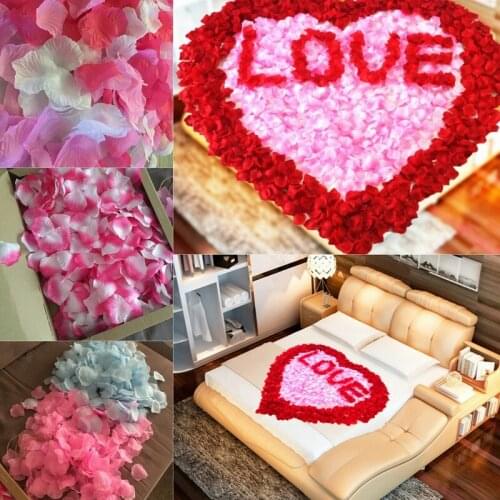 3000pcs/set Wedding Decoration Rose Petals Romantic Artificial Silk Flower Petals for Party Decor Valentine petale Rose Flore 8Z