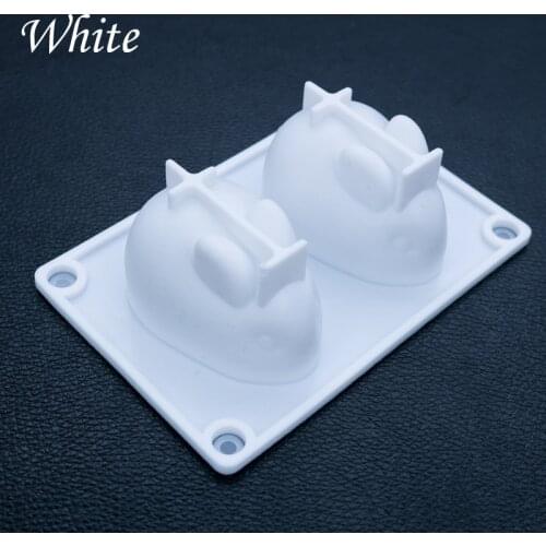 3D Bakeware Tools Mousse Dessert Jelly Ice Cream Mould Bunny Mold High Flexible Silicone Kitchen