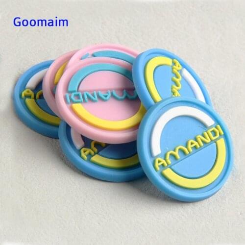 3D rubber patch custom in garment Patches private logo label tag handmade bags rubber patches sew on garment labels eco-friendly