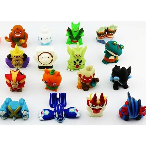 4-8pcs 5-7cm no repeat Yokai watch PVC finger player toy Japanese yo-kai watch action figure doll