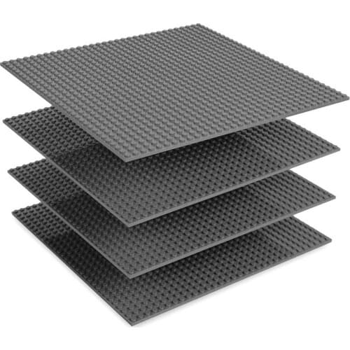 4PCS Classic Dots Base Plates Plastic Bricks Baseplates Compatible Small Block City Dimensions Building Blocks Construction DIY