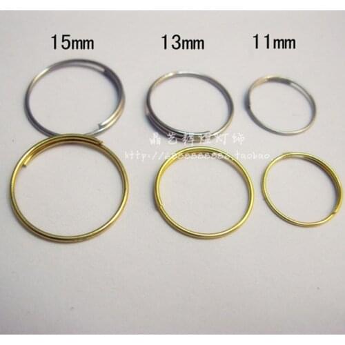 500pcs 11 12 13 15mm Octagon bead link rims crystal bead ring curtain series, beads connected buckle metal connectors
