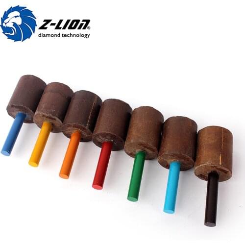 Z-LION 7pcs/Set Diamond Grinding Wheel For Dremel Rotary Tool Diamond Bur Grinding Bit Set Hole Polishing Reaming Abrasive Tool