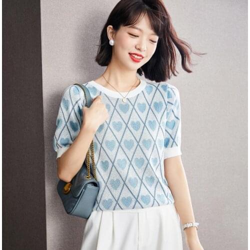 ATIMEET Women's Knitted T-shirts