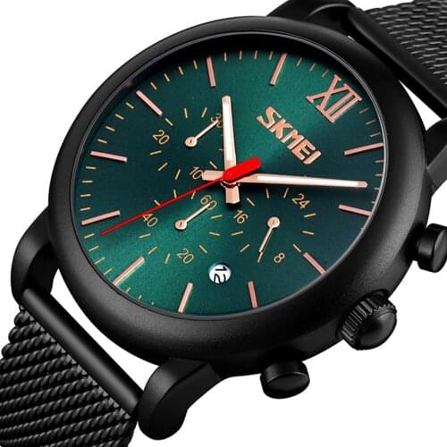 SKMEI Simple Men Quartz Watch Business Watch Waterproof Wristwatch Date Stopwatch Sports Clock Watches Relogio Masculino