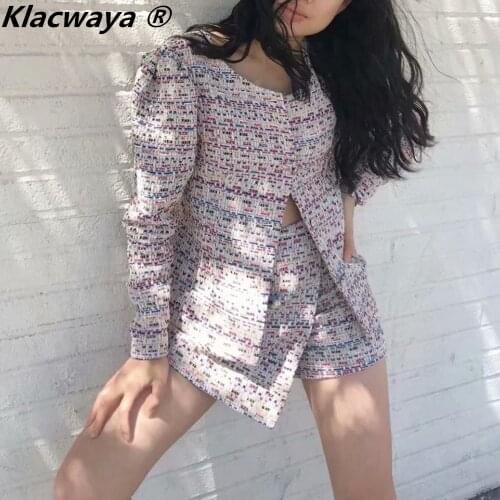 Klacwaya Women's Suits With A Skirt