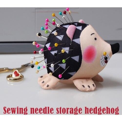 Cute Hedgehogs Shape Pin Cushion Soft Fabric DIY Handmade Stitch Patchworks Needlework Accessory Fast Delivery
