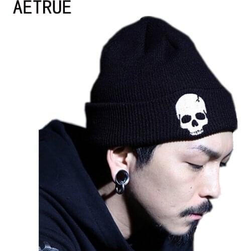 Skull Beanies Mens Hat Winter Hats For Men Women Winter Knit Hat Caps Brand Bonnet Skullies Warm Balaclava Cap Beanie New 2018