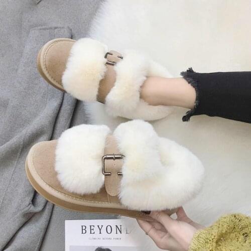 New Winter Womens Warm Snow Boots Sheepskin Inner Lining Comfortable Soft Womens Snow Boots Leather Boots