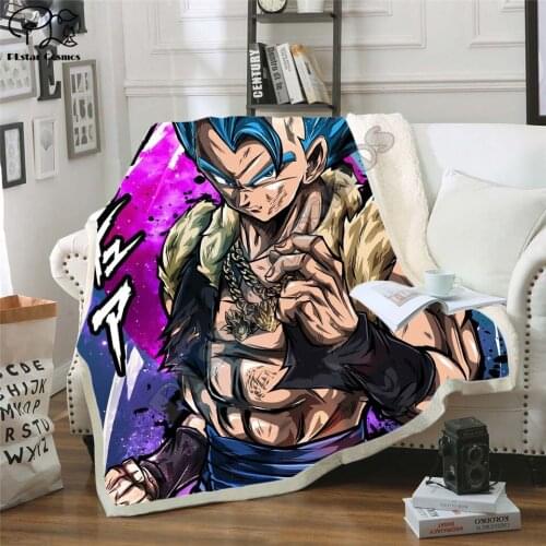 Anime 3D Printed Sherpa Blanket Couch Quilt Cover Travel Bedding Outlet Velvet Plush Fleece Blanket Bedspread style-11