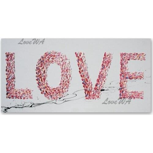 Palette Knife Style Abstract Textured 3D Oil Painting Handmade No Frame Love Figure Beautiful Wall Art Picture On Canvas Artwork