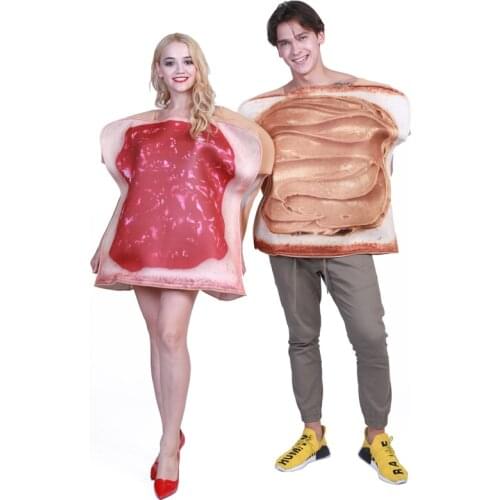 Couples Cosplay Costume Funny Food Costumes Sandwich Halloween Party Carnival Purim Party For Adult Fancy Derss Carnival