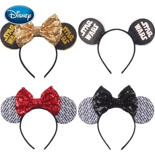 Disney Mickey ear headband Star Wars diy headband children Mickey headband creative headdress Holiday Party decoration