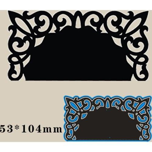 Cutting Dies Flower Lace Card Metal and Stamps Stencil for DIY Scrapbooking Photo Album Embossing Paper Card 53*104mm