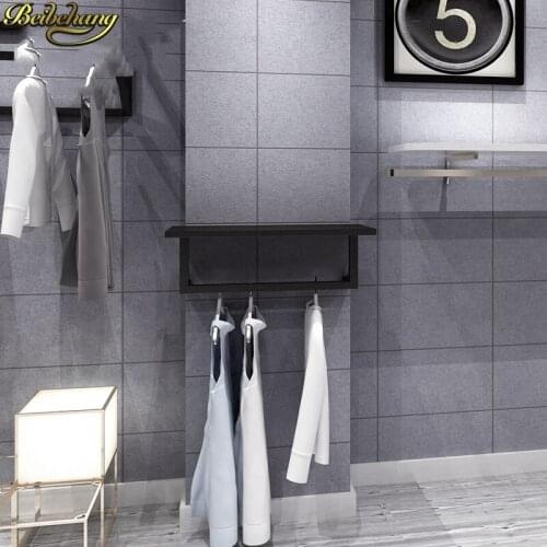 Beibehang Simple modern wall paper green cement gray imitation marble pattern lattice 3d wallpaper for living room TV background