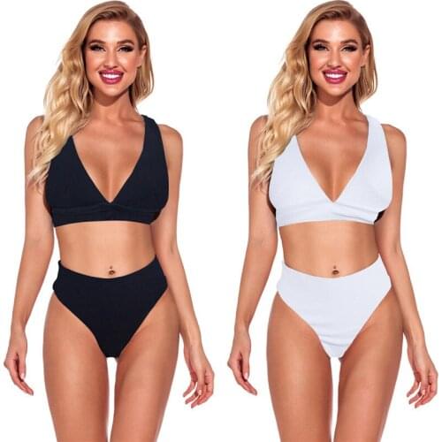 Sexy Halter Push Up Bikinis Women Triangle Brazilian Bikini Set High Waist Bathing Suit Swimwear Female Biquini Bather Swimsuit