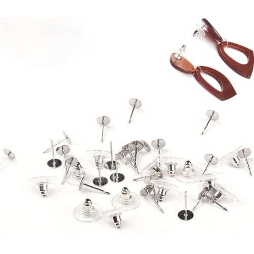 200pcs/lot Stainless Steel Stud Earrings Back Stopper Ear Post Nuts For DIY Earrings Jewelry Findings & Accessories