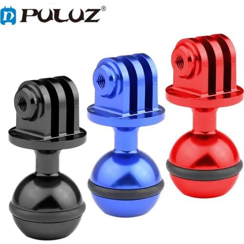 PULUZ Ball Head Tripod Mount Adapter Lights Stand Holder &3/8 Screw Hole For GoPro/DJI Osmo Action Camera Diving Tray Stabilizer