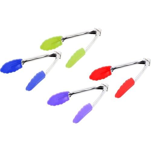 Silicone BBQ Grilling Tong Salad Bread Serving Tong Non-Stick Kitchen BBQ Grilling Food Tong With Joint Lock Kitchen Accessories