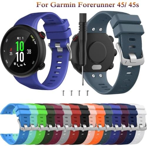 Silicone For Garmin Forerunner 45S Fashion bands sports Replacement bracelet watchband for Garmin Forerunner 45 smart watchstrap