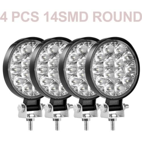 Led Fog Lighlt Work Light Bar 48W Led Light Bar 4x4 Accessories Off Road Fog Light Led Bar Offroad Running Lights For Cars