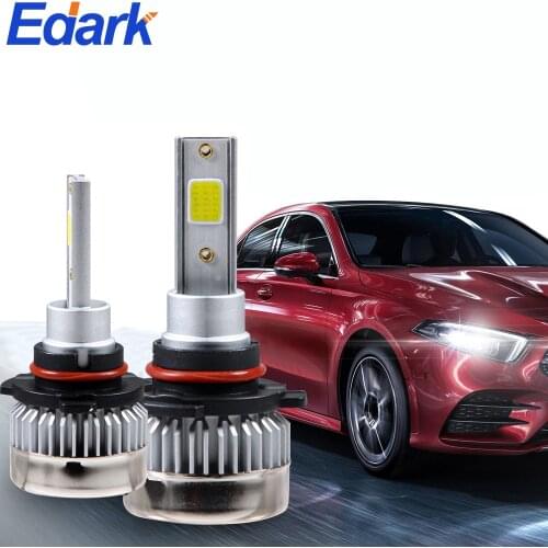 Edark Led Car Headlight Bulbs H7 H4 Bulb H8 H1 H11 HB3 9005 HB4 9006 Auto Lamps Fog Lights 6000K White 20000 Lumens Headlamps