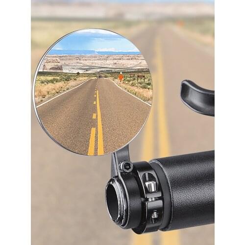 Universal Bicycle Motorcycle Rearview Handlebar Mirror Angle-adjustable Wide Angle Bike Rear View Cycling Supplies