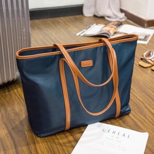 High Quality Tote Bag 2020 New Womens Single Shoulder Bag Oxford Cloth Nylon Student Female Bag Commuter Handbag Big Bags Women