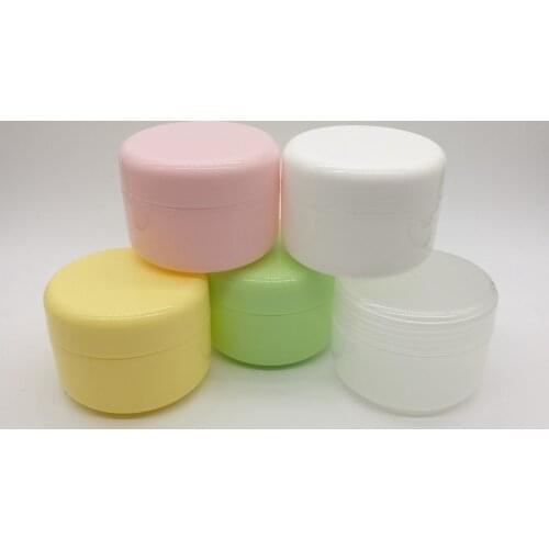 40pcs/lot 100ml PP cosmetic cream jar, plastic empty jar for skin care packaging
